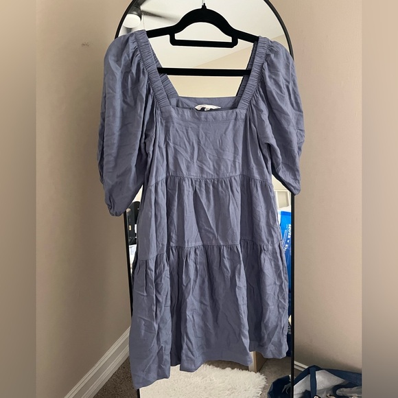 Beyond Words Blue Mini Dress - Picture 1 of 7